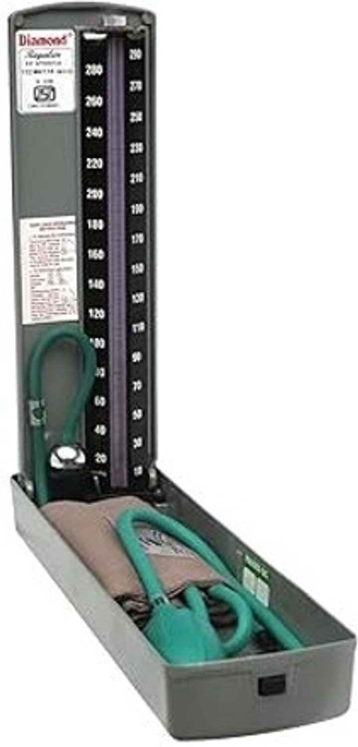 Image of DIAMOND Regular Mercurial 112 with 3S Deluxe Black stethoscope Regular Bp Monitor