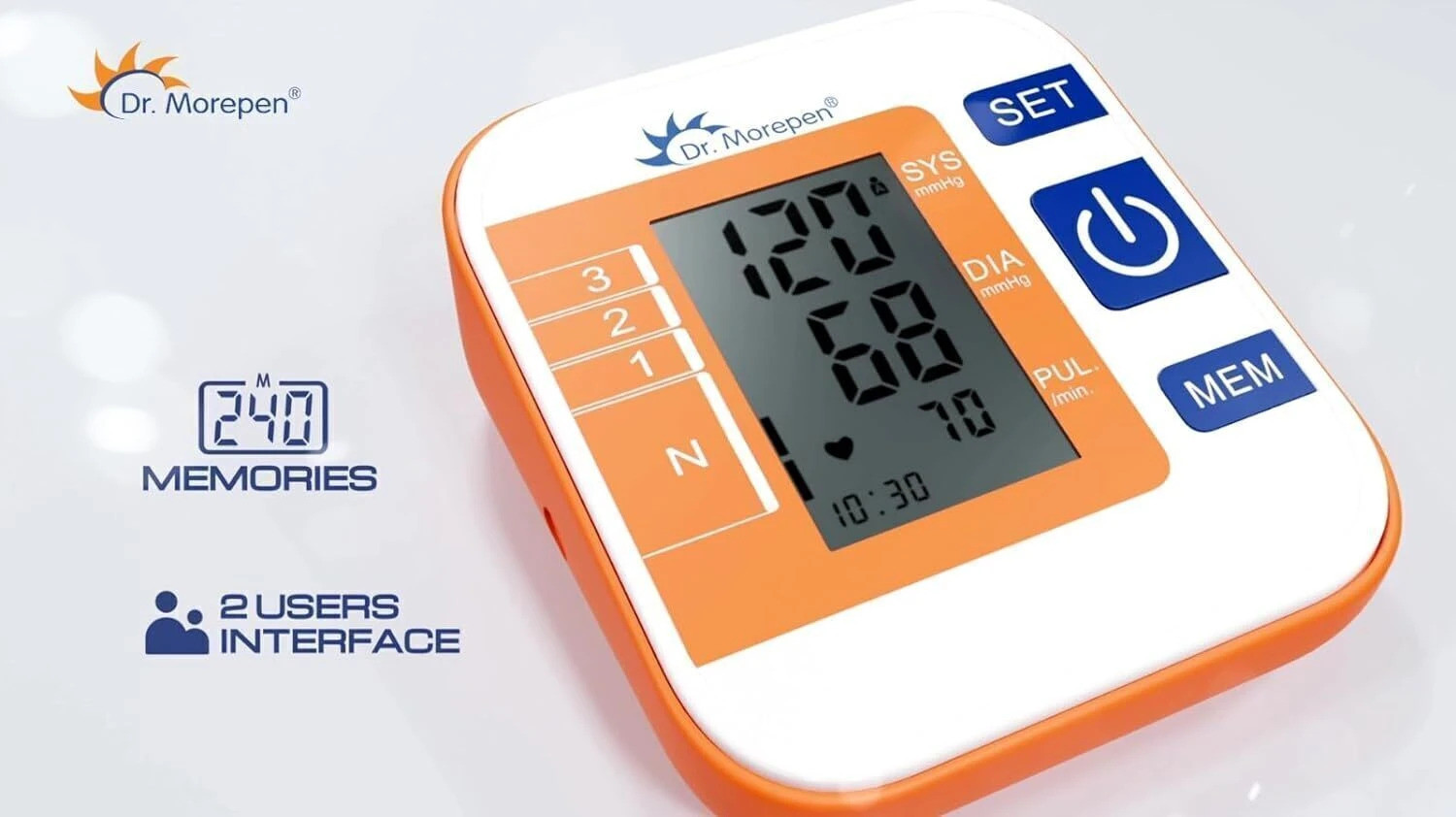 Image of Dr. Morepen BP 14 Fully Automatic Digital Blood Pressure Monitor with USB Compatibility BP 14 Bp Monitor