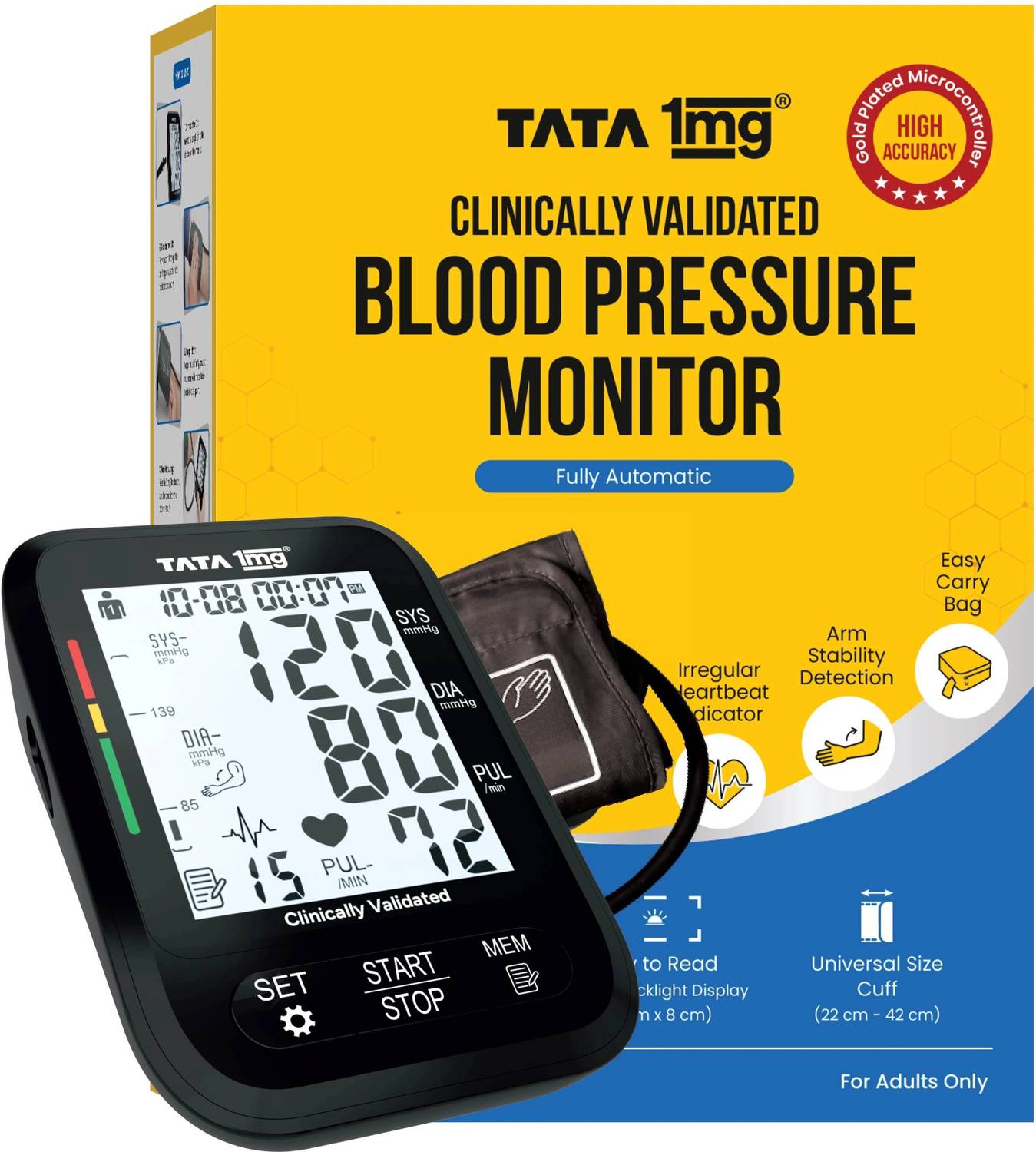 TATA 1mg BP-04 Clinically Validated Blood Pressure Monitor with G