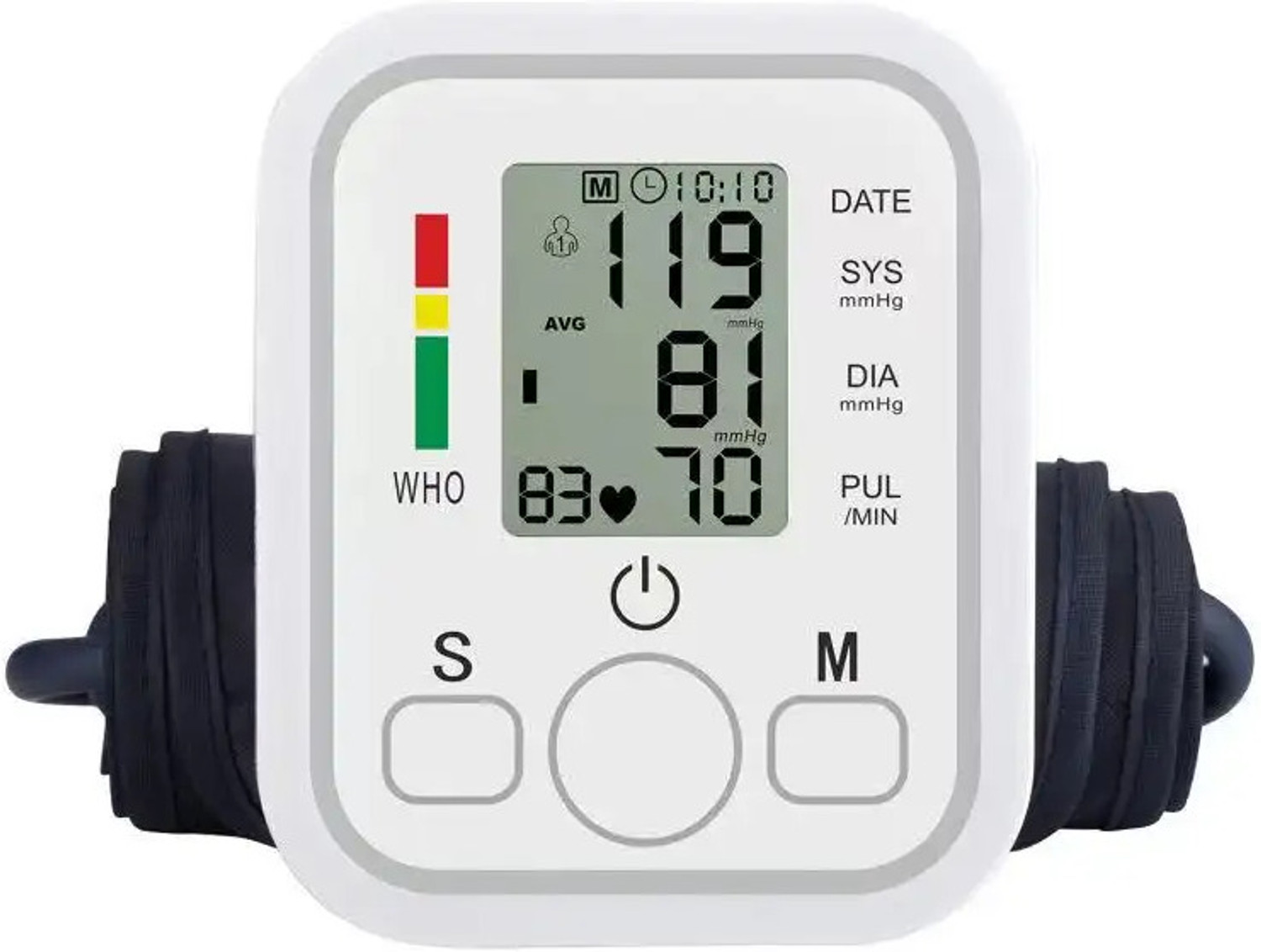 Image of HEALBIRD Fully Automatic Digital Blood Pressure Monitor With Large Display | BP Apparatus for Home use with Voice Broadcast {Batteries are not included in the Box} Bp Monitor