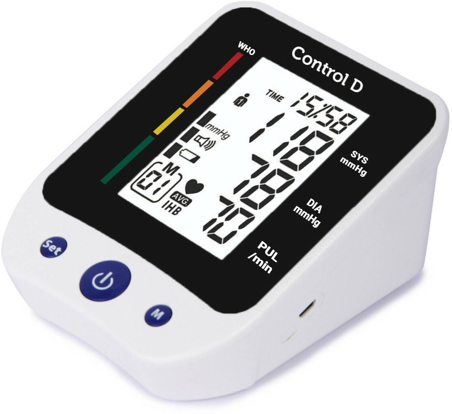 Control D Premium USB BP Monitor BP Machine Blood Pressure Monitor Machine Automatic Digital Electronic Blood Pressure Monitor Bp Monitor