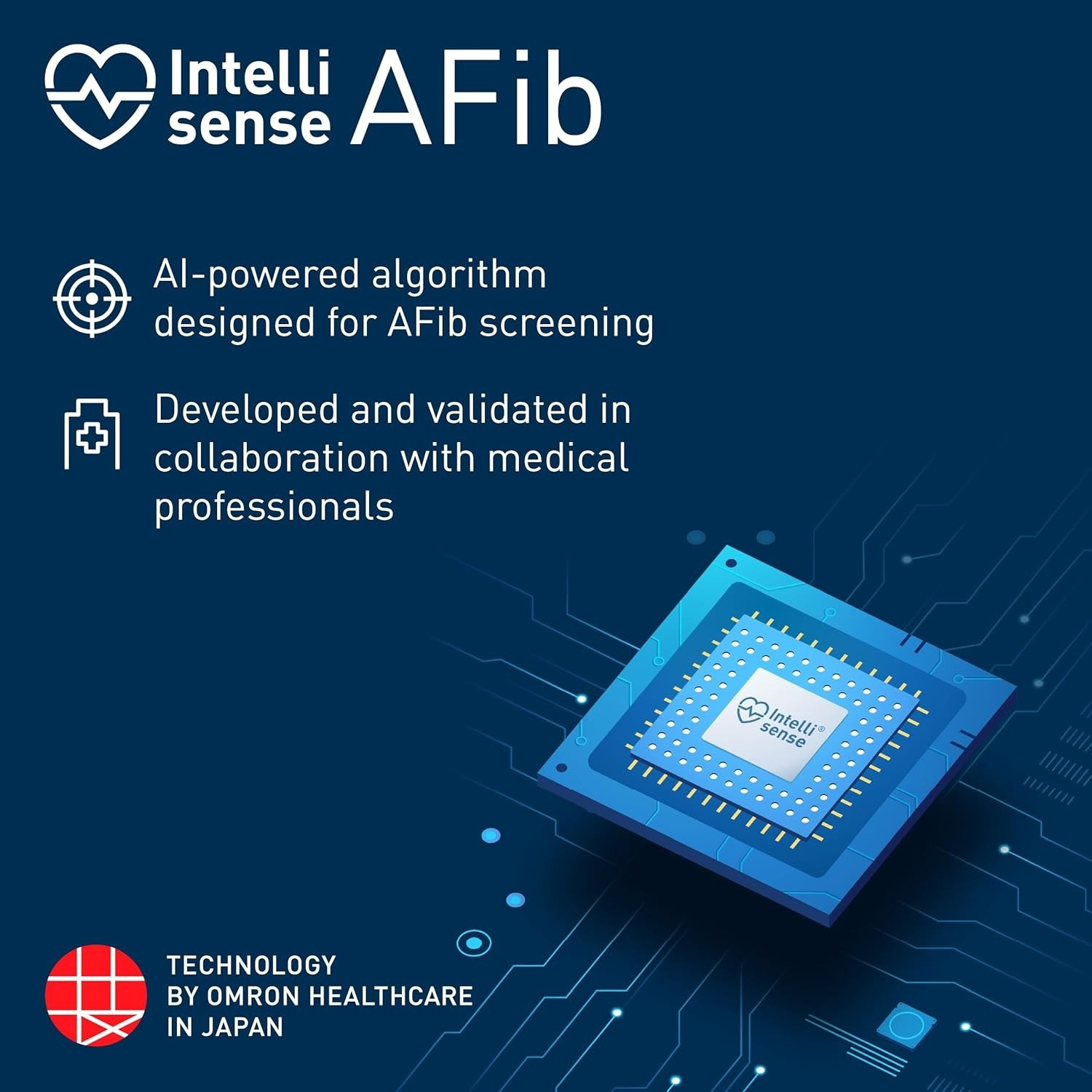 Image of OMRON HEM-7194T1 Digital Bp Monitor with AFib Detection, IntelliWrap 360 Accuracy Cuff HEM-7194T1 FL Bp Monitor