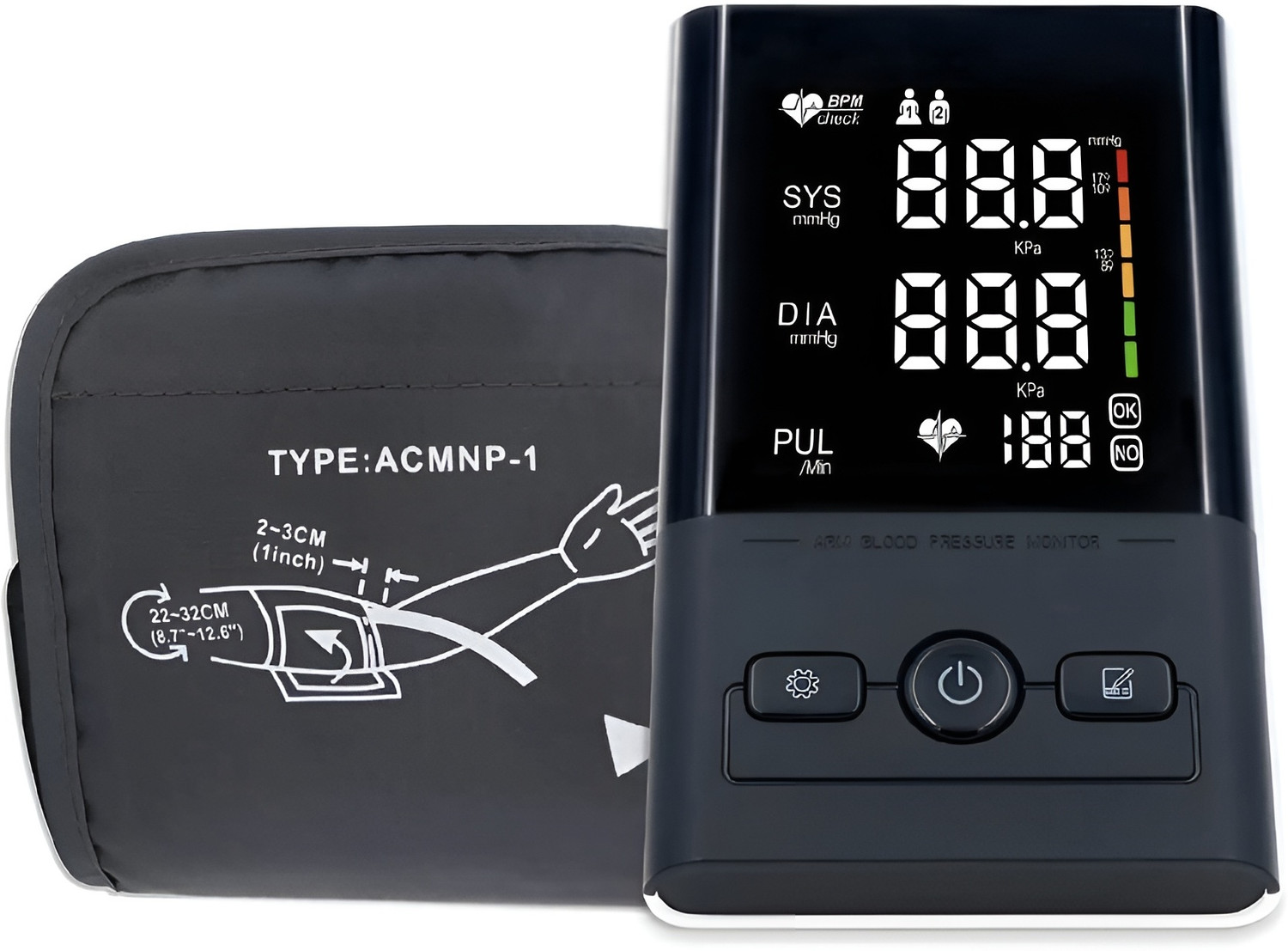 Image of BELENZO Automatic Digital Blood Pressure Machine USB Type C / Battery powered Bp Monito blood pressure monitor Bp Monitor