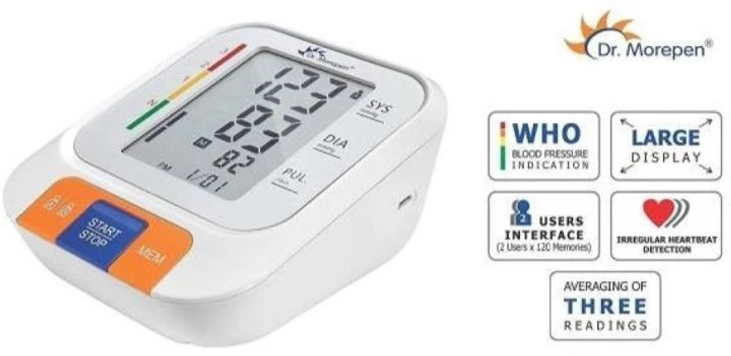 Image of Dr. Morepen BP-15 Fully Automatic Digital Blood Pressure Monitor Bp Monitor
