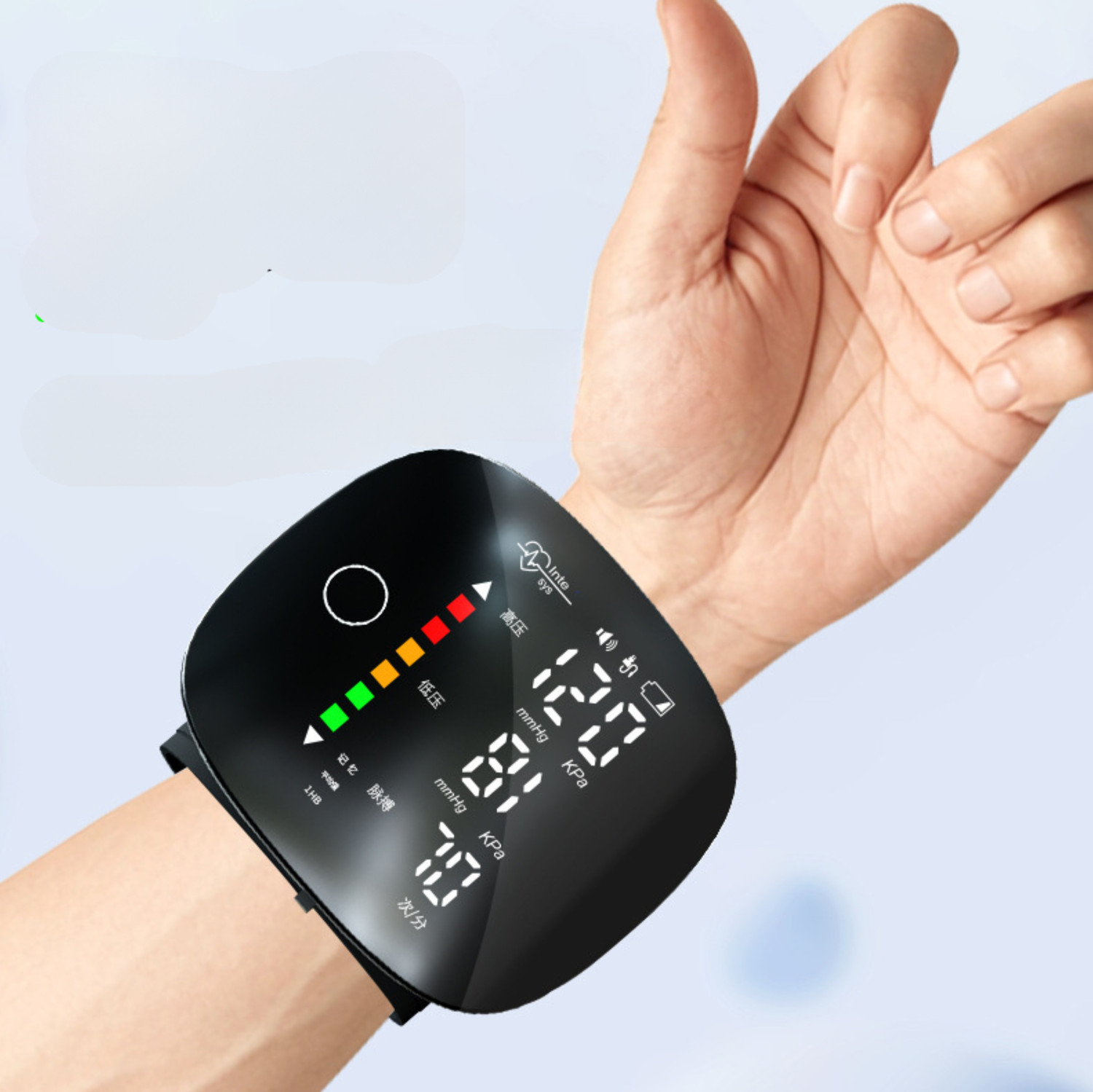 Image of Accutrust Digital Wrist Blood Pressure Monitor LED Display, Memory Function & USB Charging AC-WB10 Niki Bp Monitor