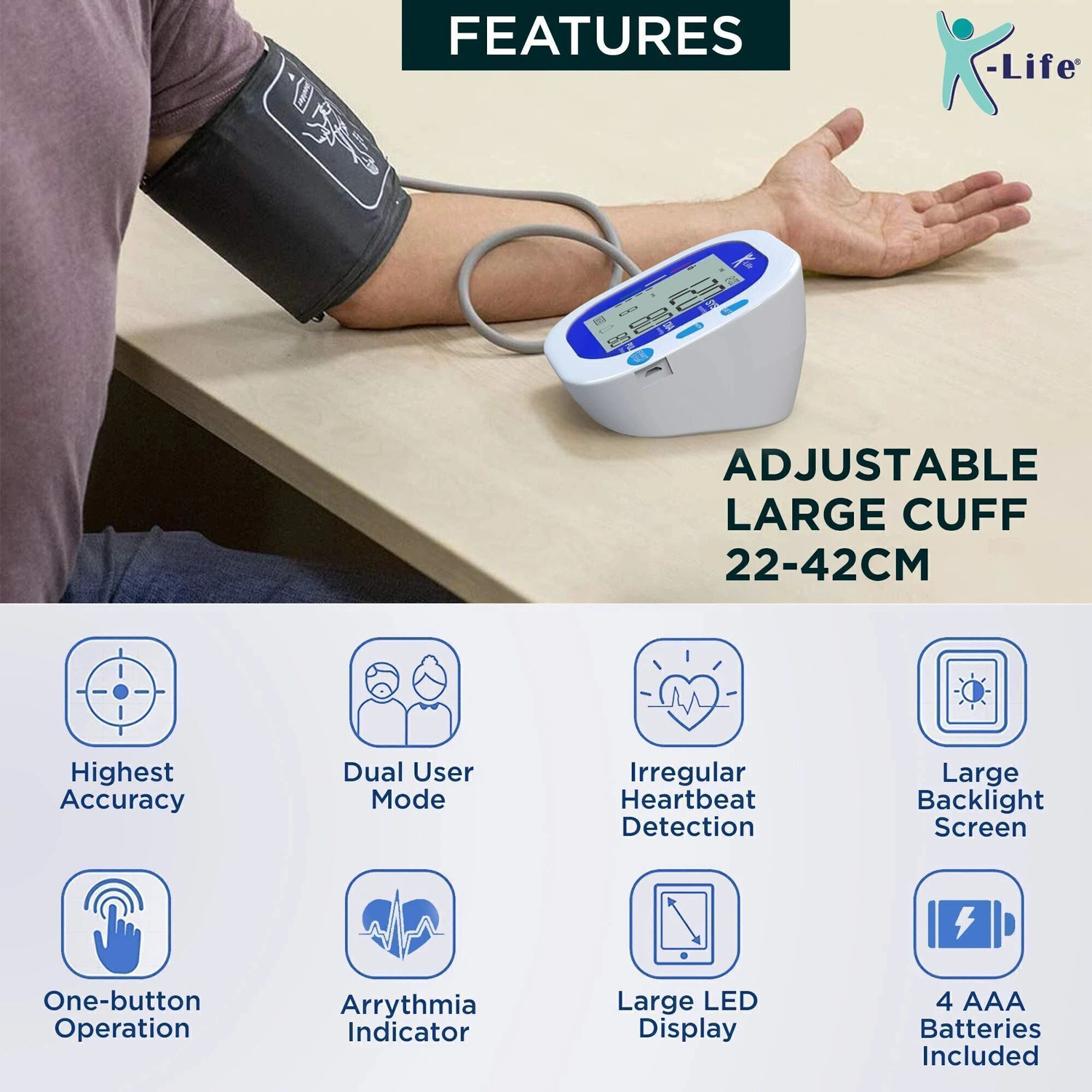 Image of K-life 104Fully Automatic Digital Blood Pressure Checking Machine BP Testing instrument Bp Monitor