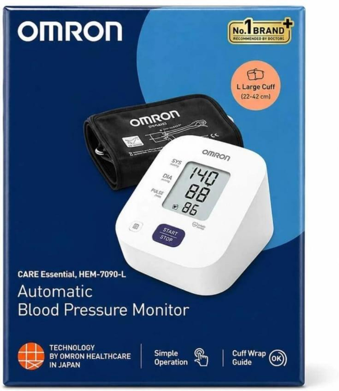 Image of OMRON 7090L OMRON HEM 7090-L Bp Monitor
