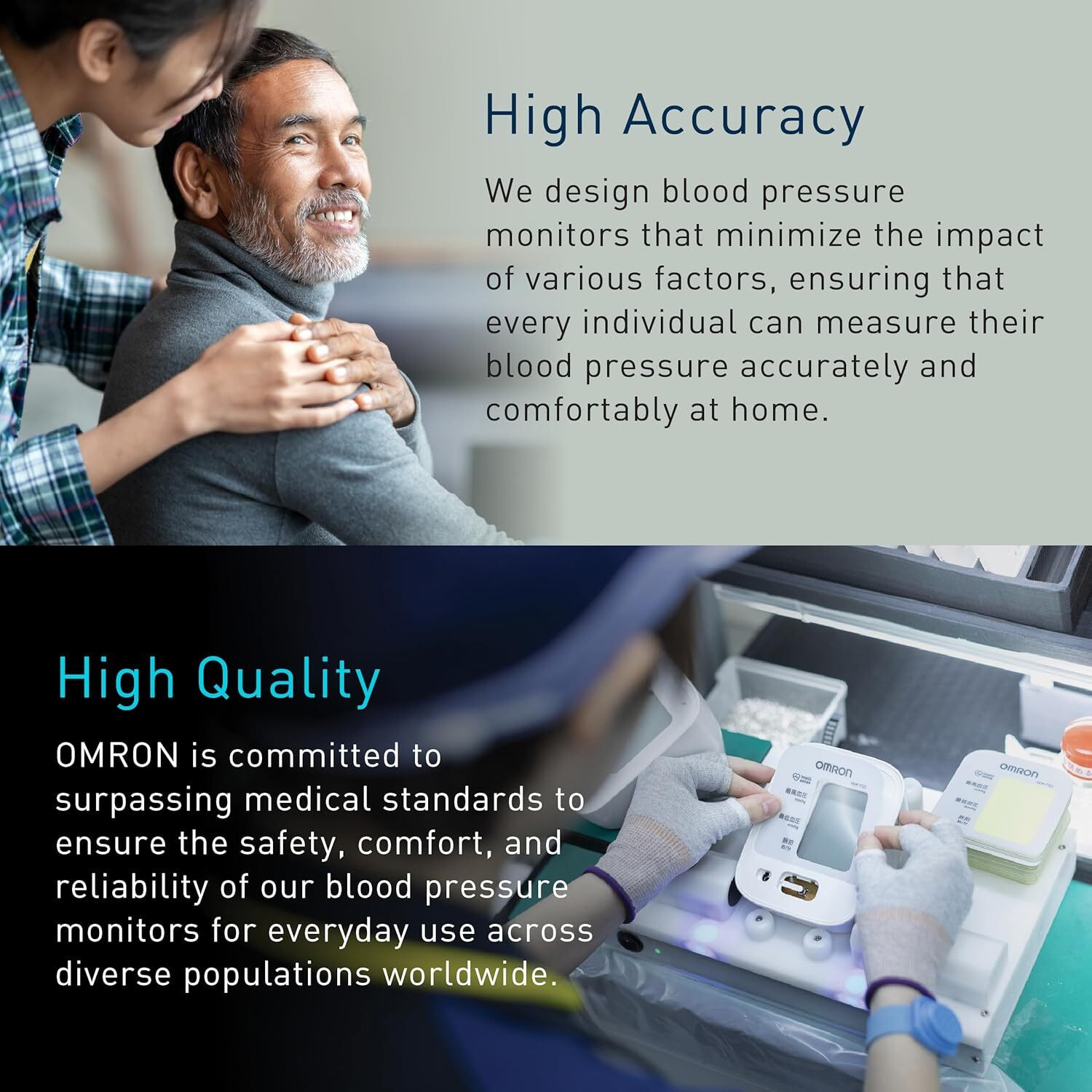 Image of OMRON HEM 7090 with body movement detection and low battery indicator Bp Monitor