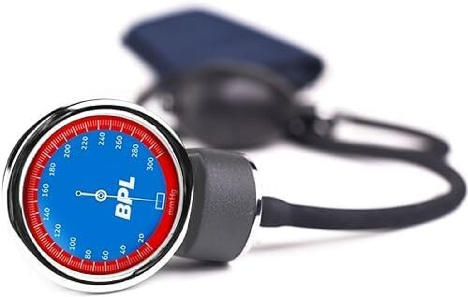 Image of BPL Medical Technologies 91MED780+91MED0136 Aneroid Sphygmomanometer and ST-03 Brass Dual Adult Chest Piece Stethoscope Bp Monitor