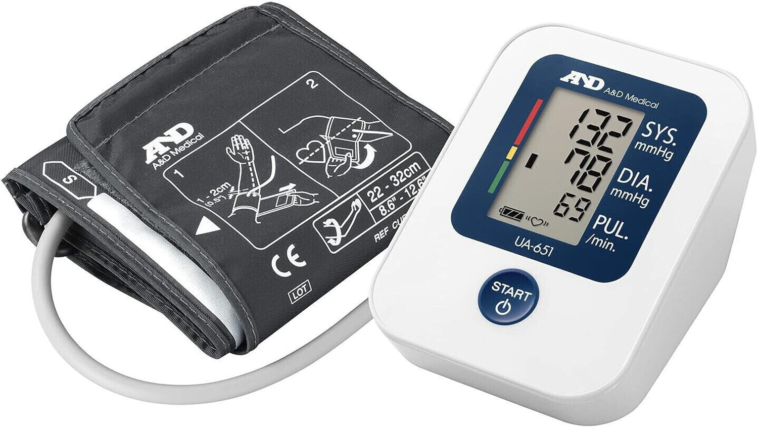 Image of AND UA-651 Digital Blood Pressure Monitor | Automatic Blood Pressure Machine | Japanese Digital BP Monitor with cuff for easy home use | Bp Monitor