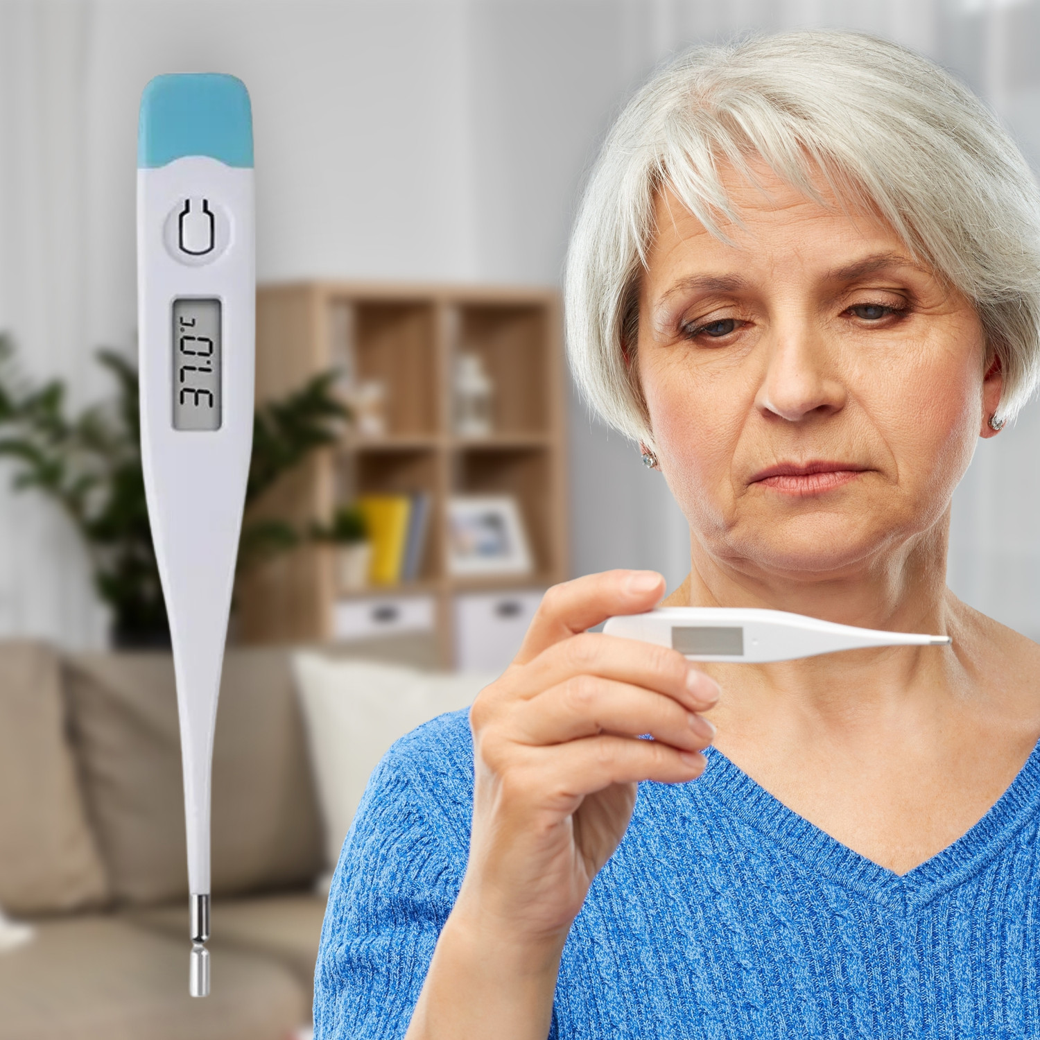 Image of Balson Combo Pack BLSN-555 BP Monitor for Pressure Measurement Home Use Fully Automatic & BLSN-45 Clinically Tested Digital Thermometer I Bp Monitor