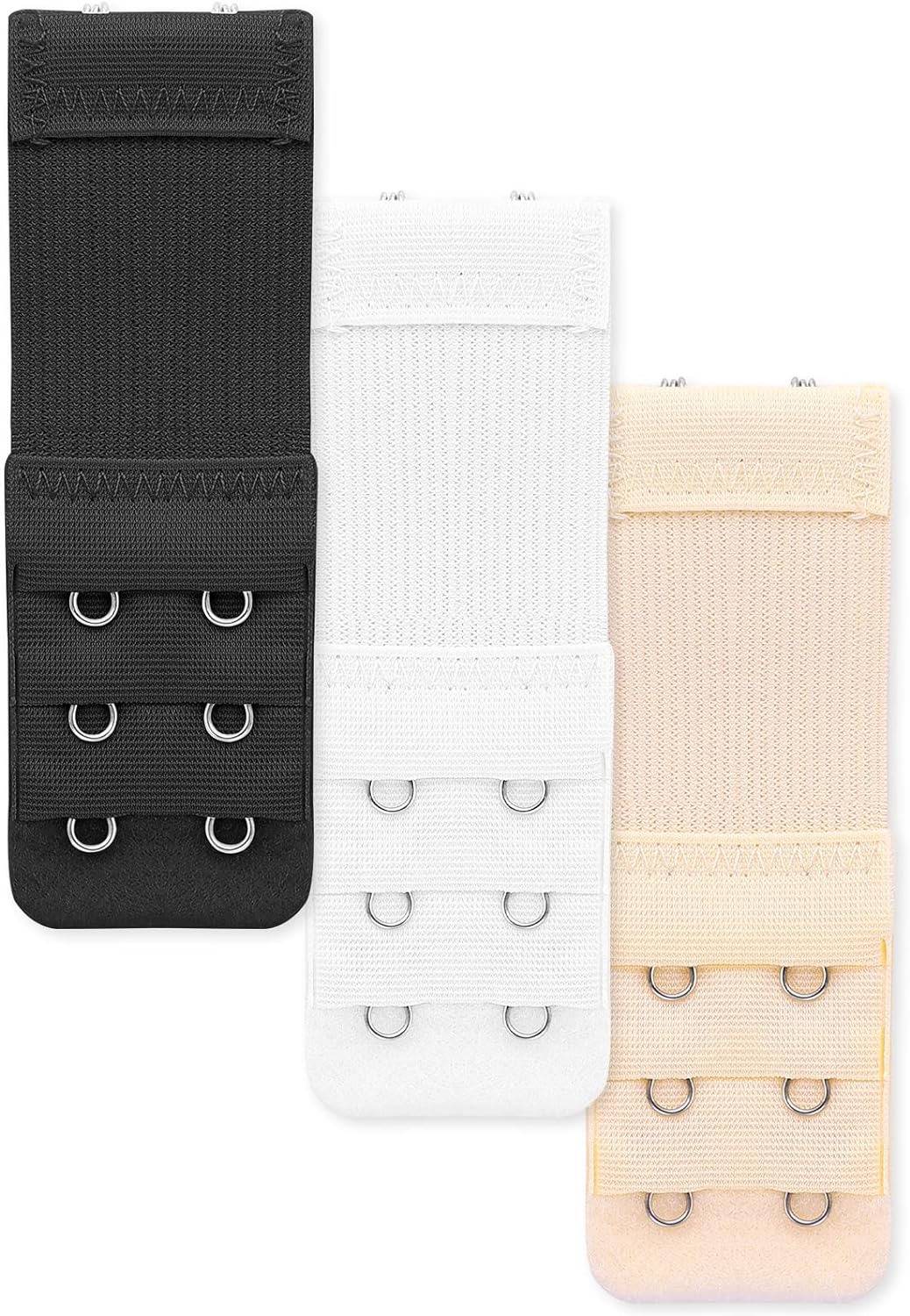 Akhuratha 2 Hooks Womens Bra Extenders Extension Elastic Stretchy Bra Extension Strap Hook Extender
