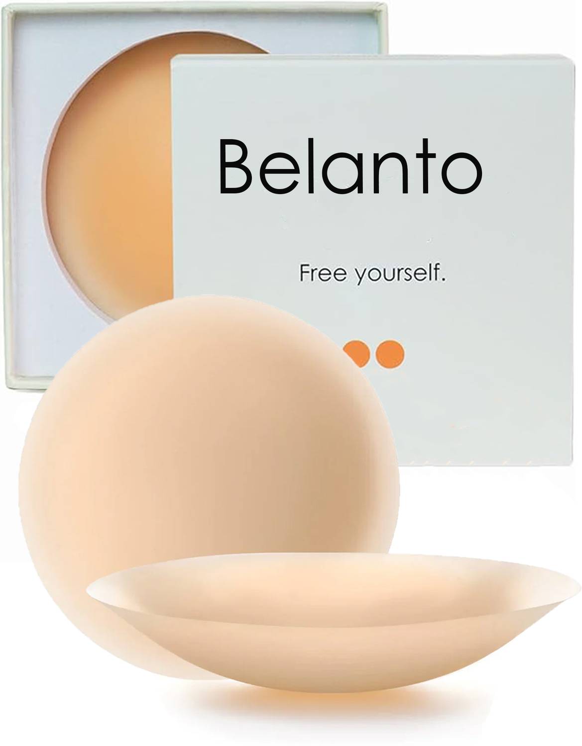 Belanto Women's & Girls Reusable Nipple Cover Fits A-C Cup Seamless Strapless Breast pad Silicone Peel and Stick Bra Petals