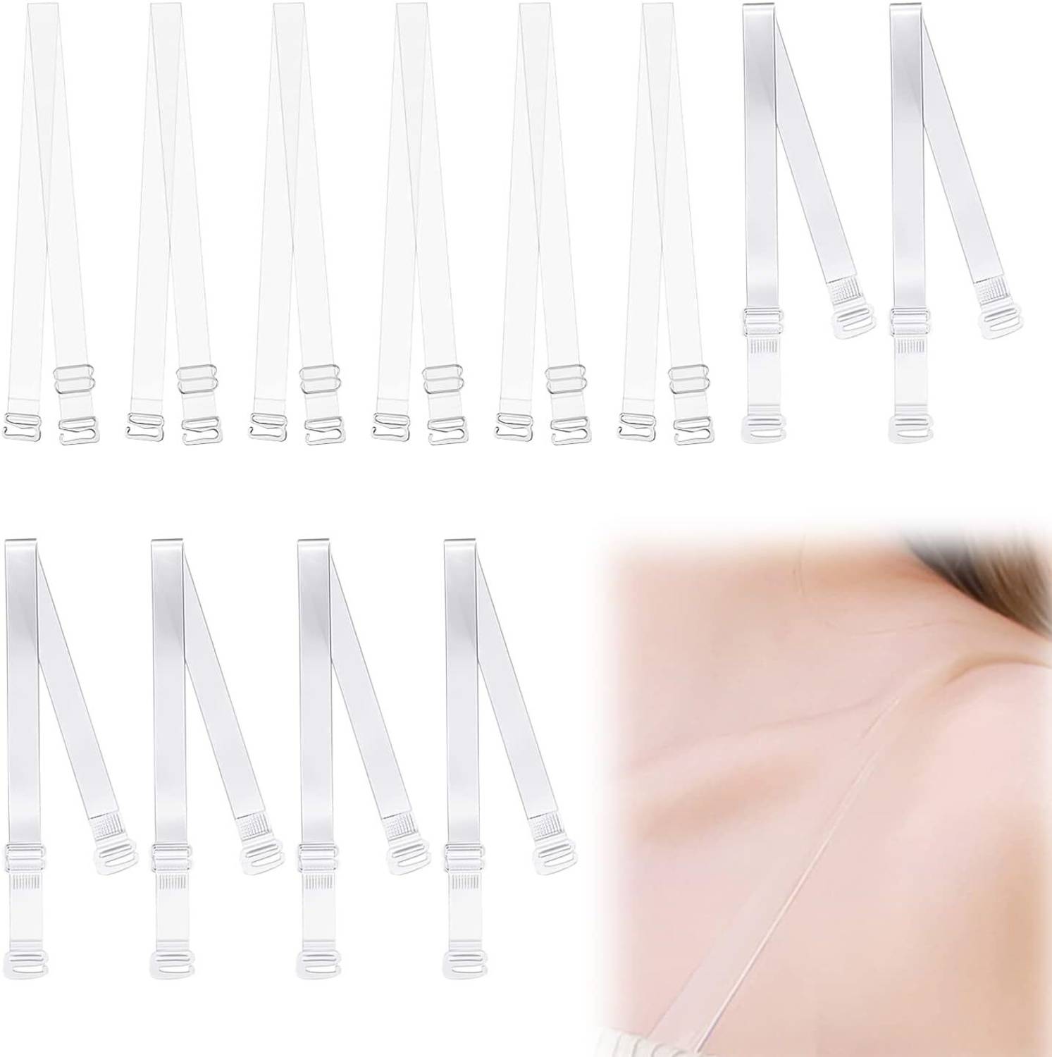 ASUNFISH Sequin Bra Straps