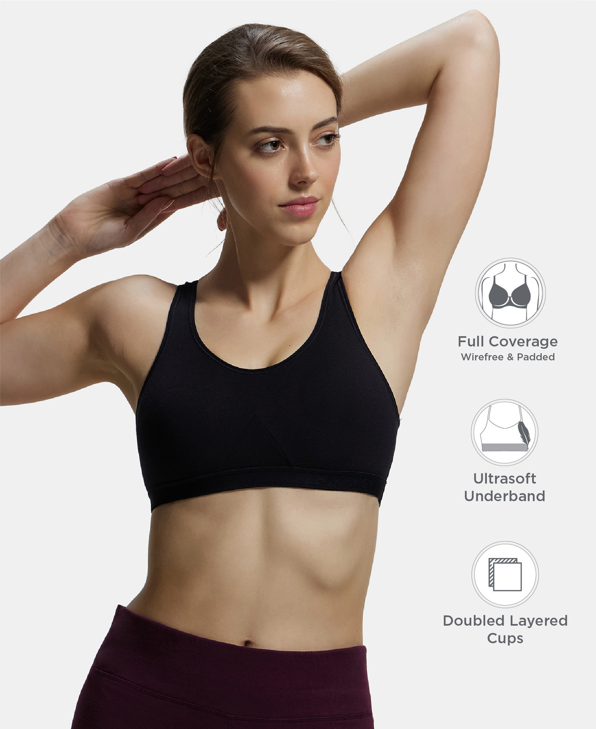 Image of JOCKEY 1376 Women Sports Non Padded Bra