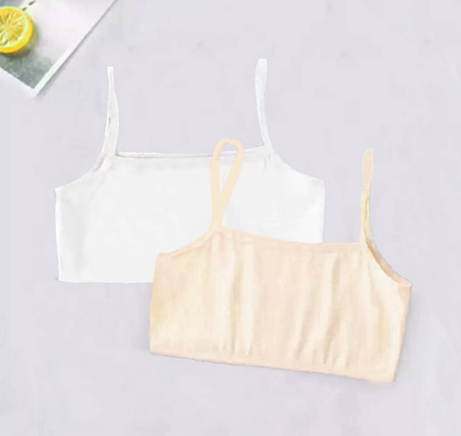 BRAAFEE Girls non padded full coverage cotton beginner sports bra Girls Training/Beginners Non Padded Bra