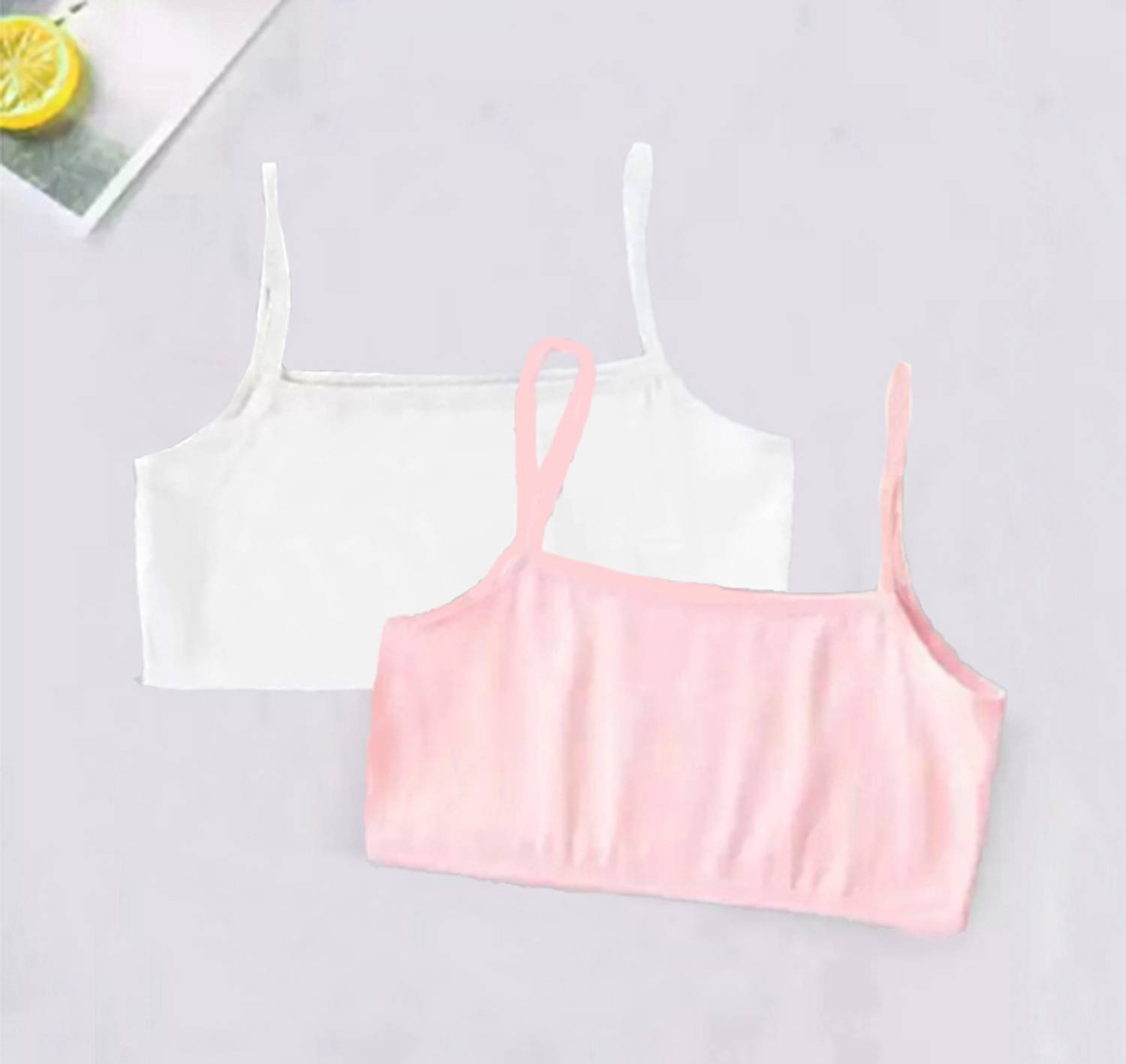 BRAAFEE Girls non padded full coverage cotton beginner sports bra Girls Training/Beginners Non Padded Bra