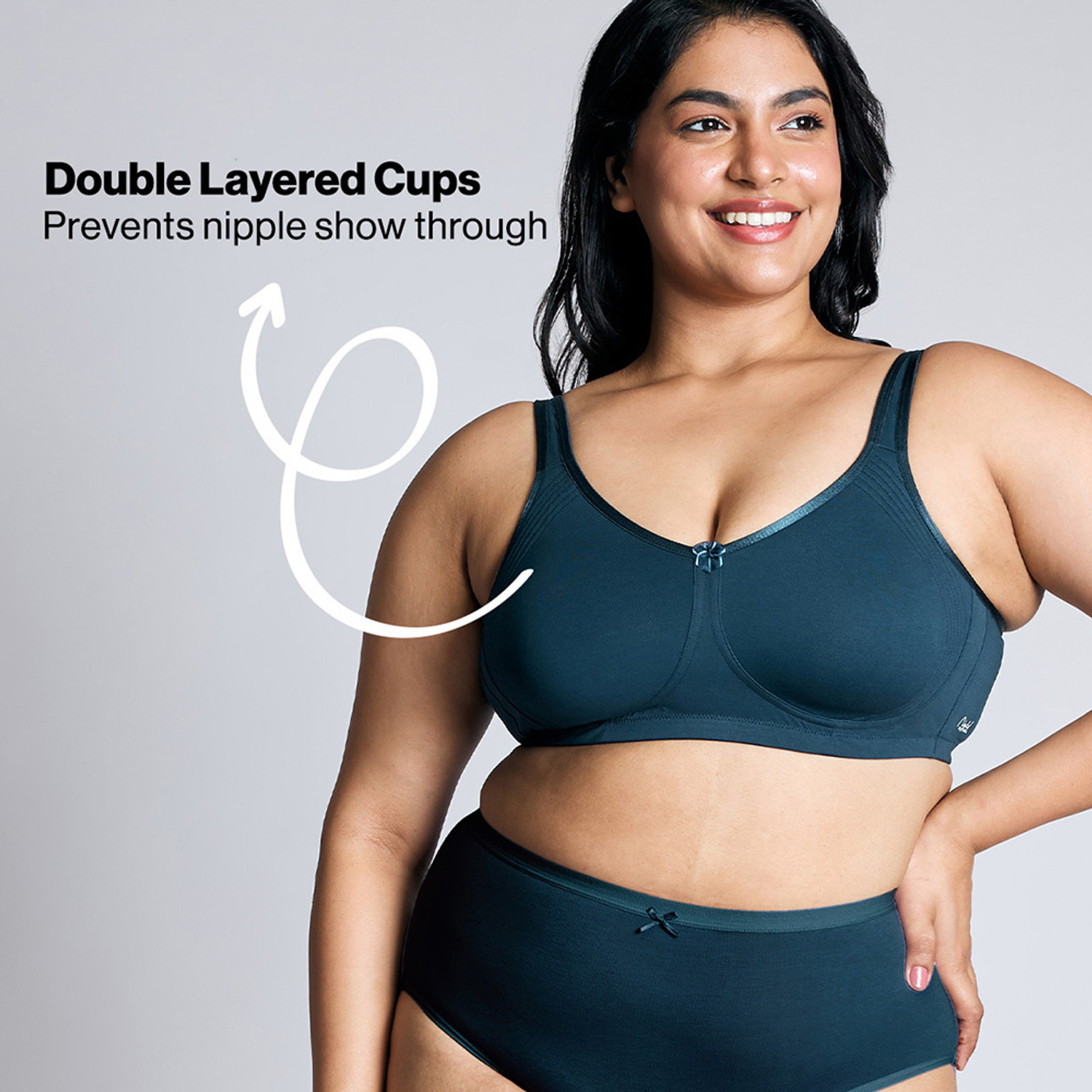 Image of Nykd NYB169-Dark Blue Women Everyday Non Padded Bra