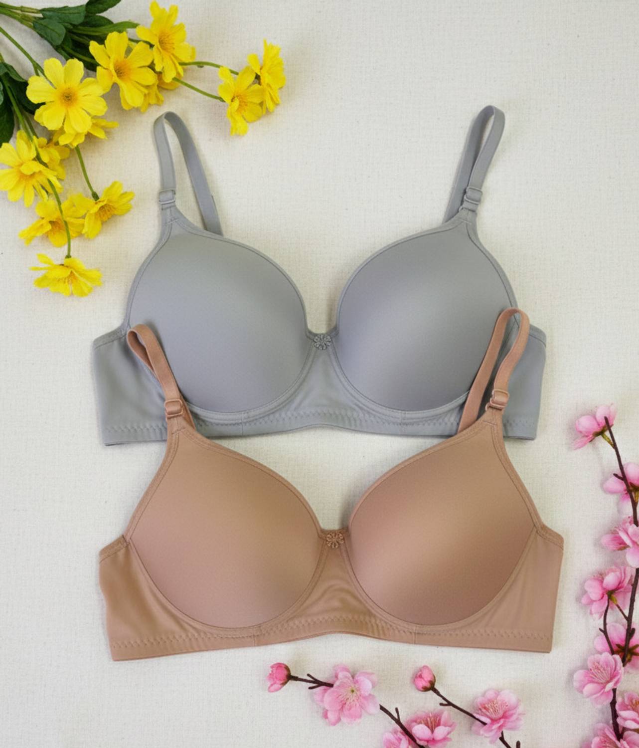 Anamta Pack of 2 Women Push-up Lightly Padded Bra Women Push-up Lightly Padded Bra