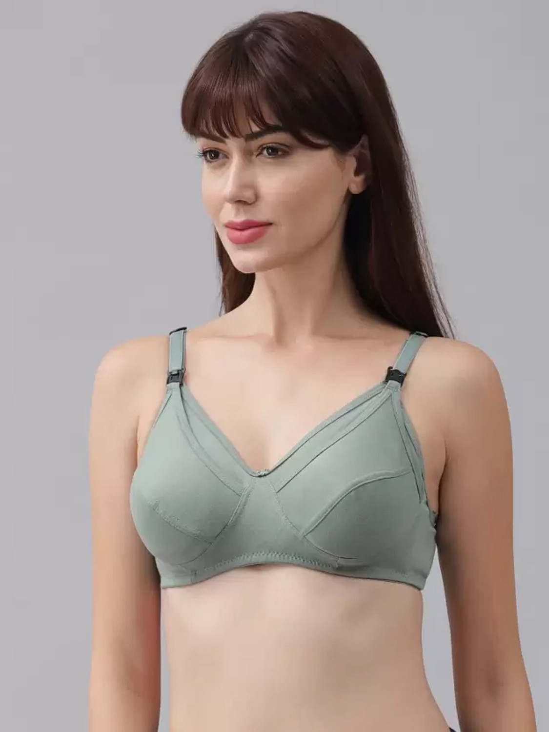 Image of AMOZE NEW YORK STYLE ENG FEEDING BRA PACK OF 3 PICS Women Everyday Non Padded Bra