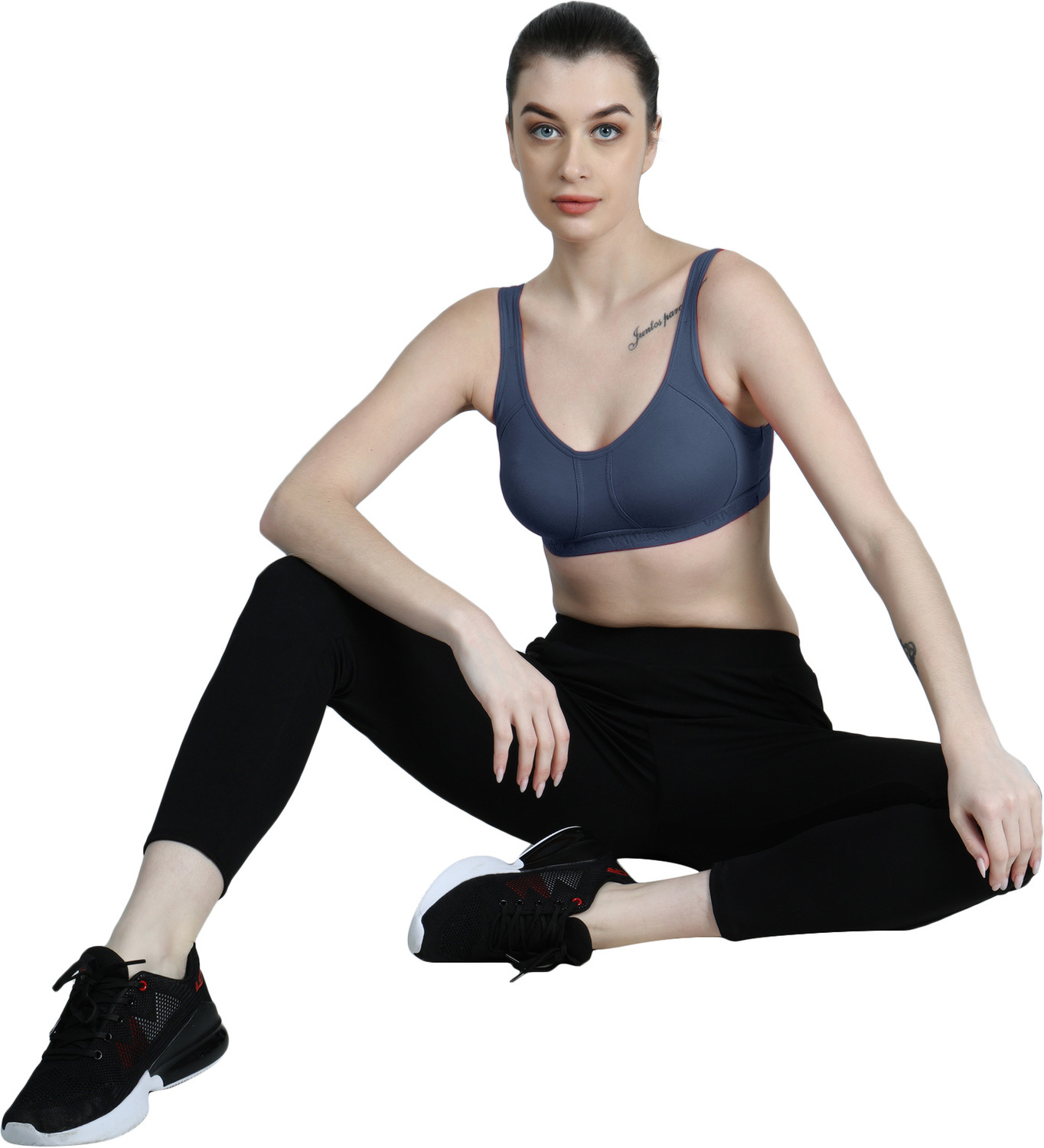 Image of Vanila Women Sports Non Padded Bra (Size 38, Pack of 3) Women Sports Non Padded Bra