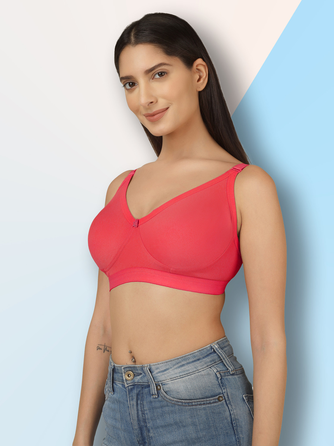Image of Clothonics Women Full Coverage Non Padded Bra