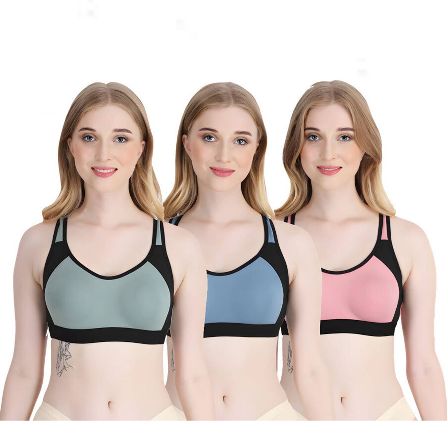 KINZA SOFT Women Sports Non Padded Bra