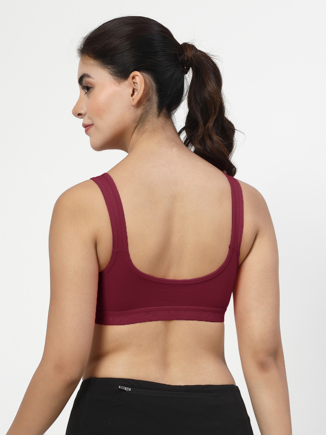 Image of LILY Strops555 Women Sports Non Padded Bra