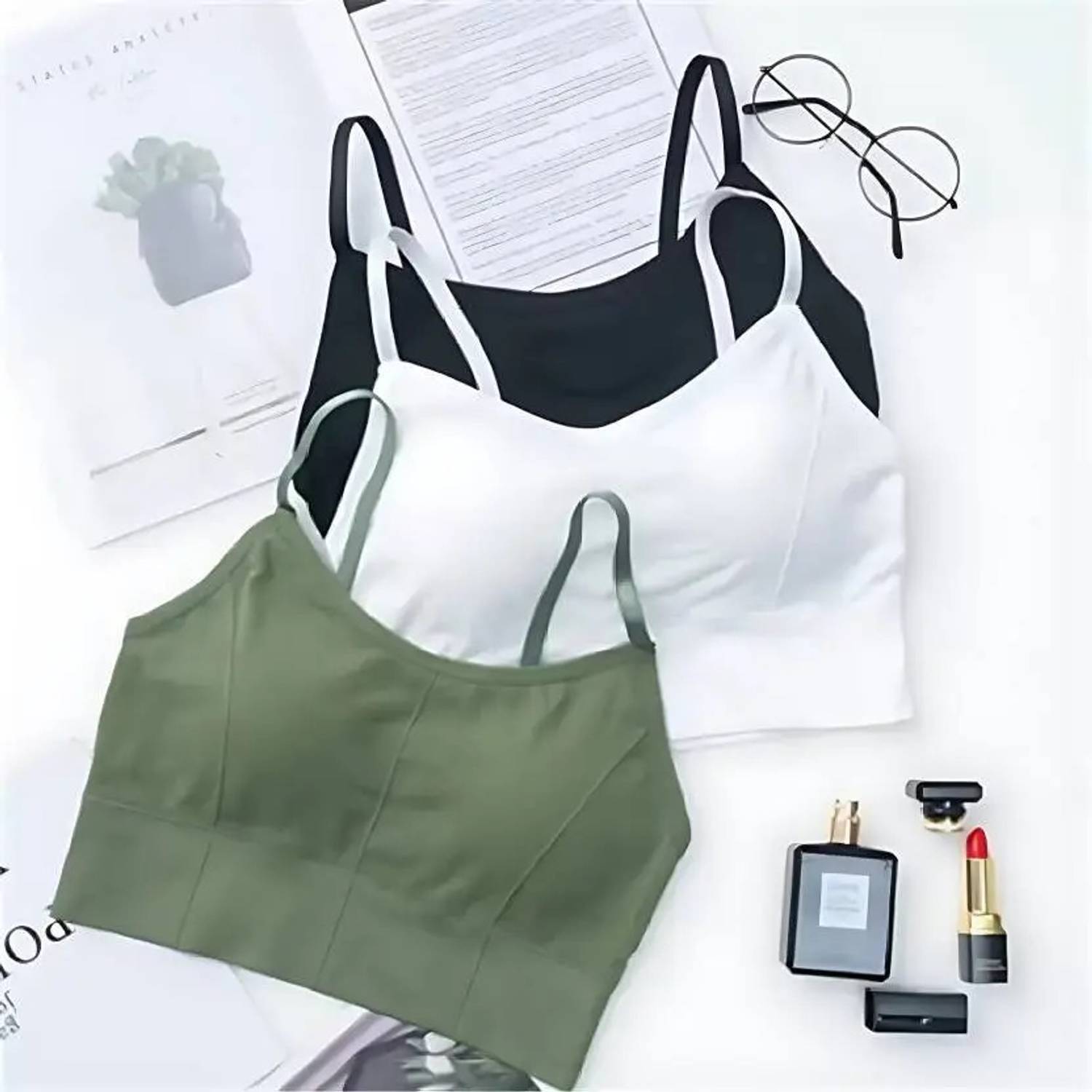 CALBONE Unique Design Women Bralette Lightly Padded Bra