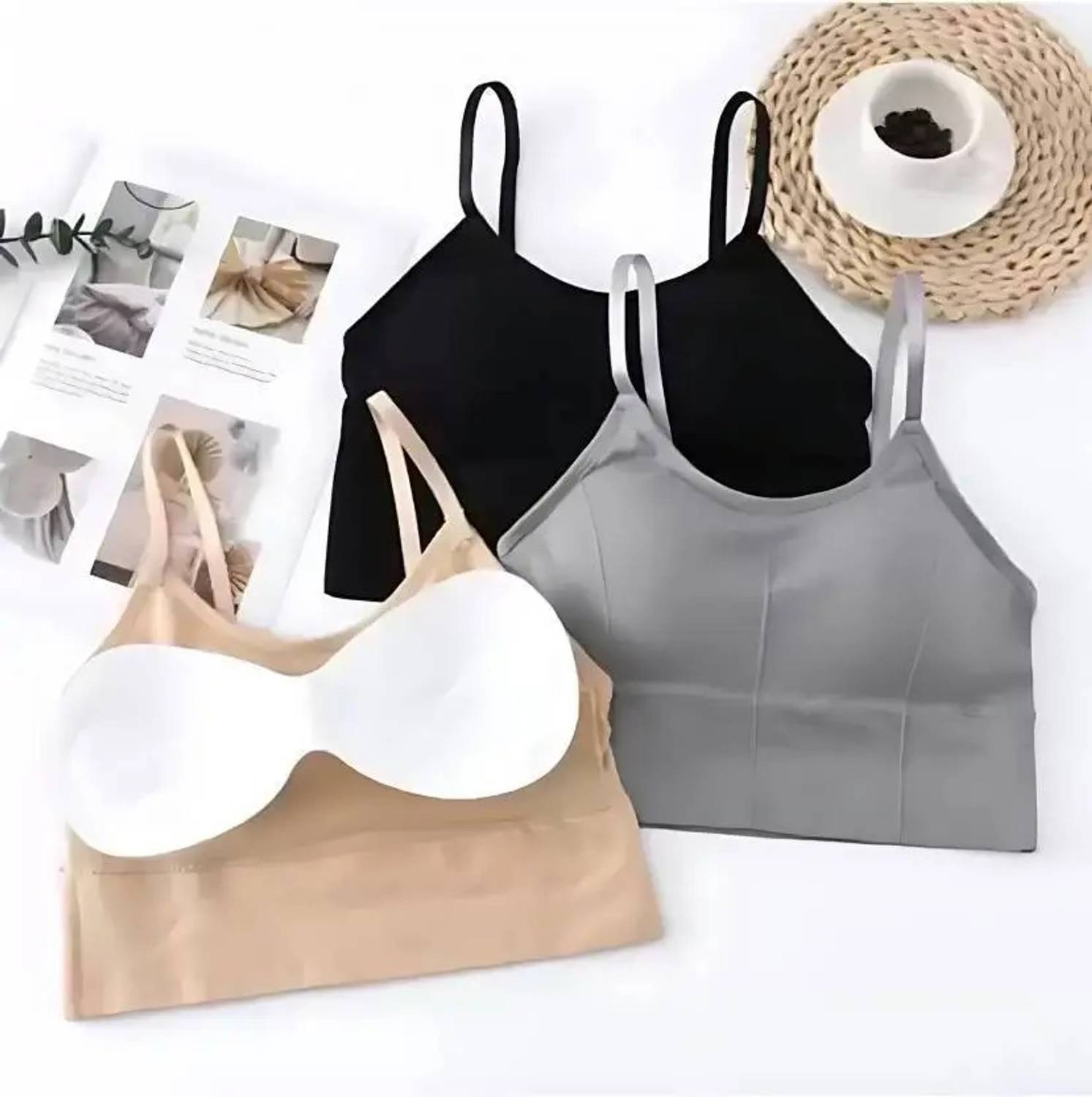 CALBONE Unique Design Women Bralette Lightly Padded Bra