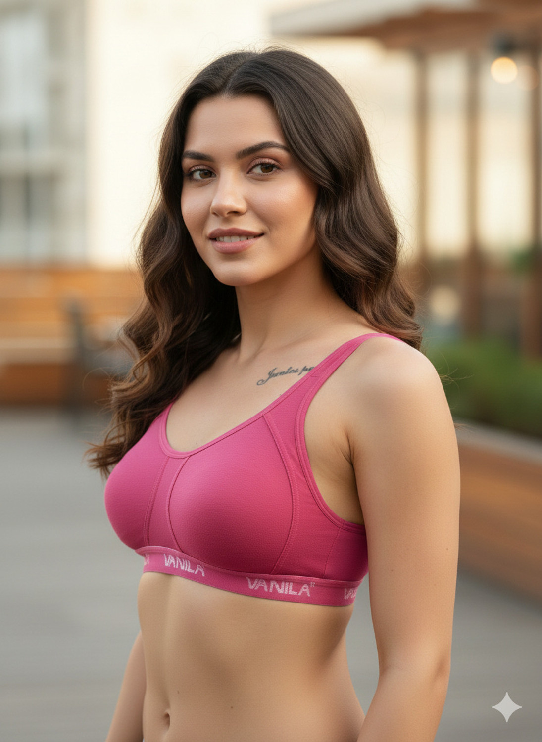 Image of Vanila B Cup Size Seamless and Comfortable Cotton Slip-On(Size 38, Pack of 3) Women Sports Non Padded Bra