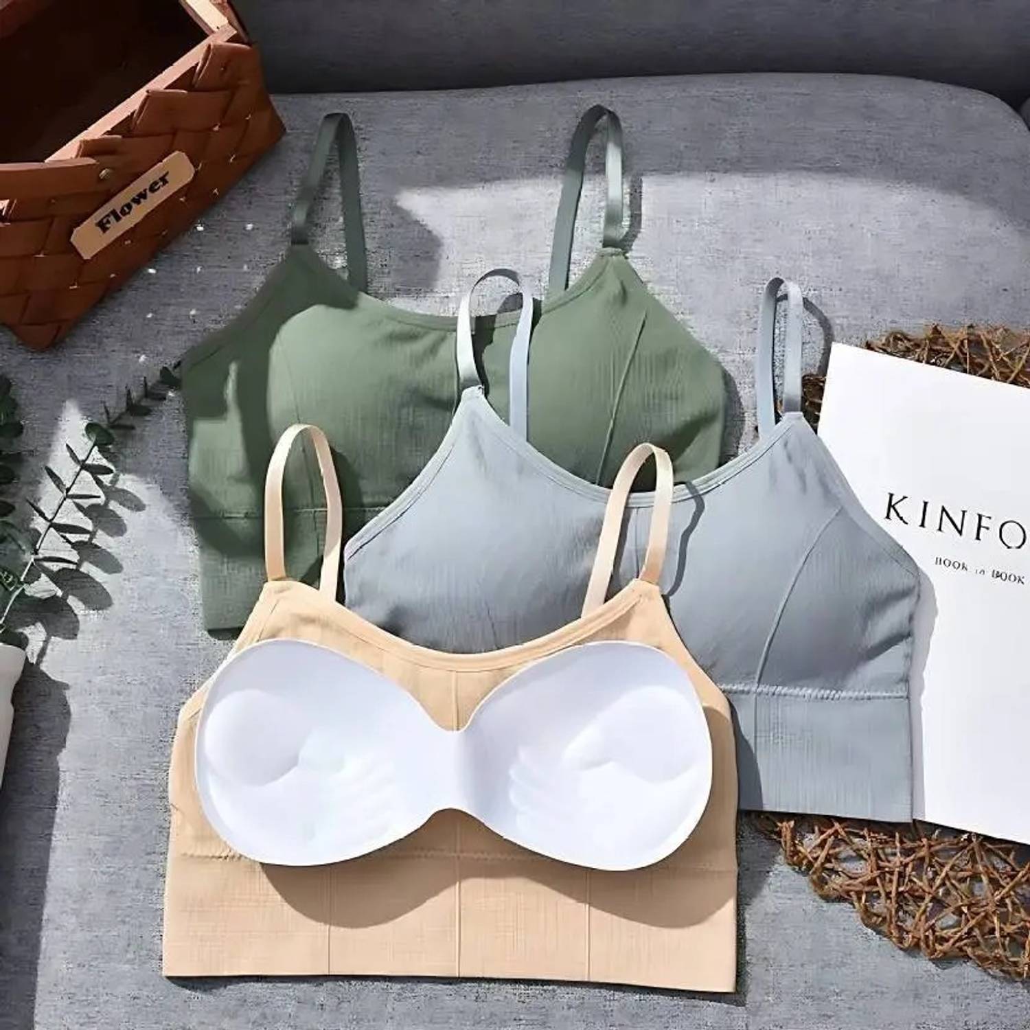 CALBONE Unique Design Women Bralette Lightly Padded Bra