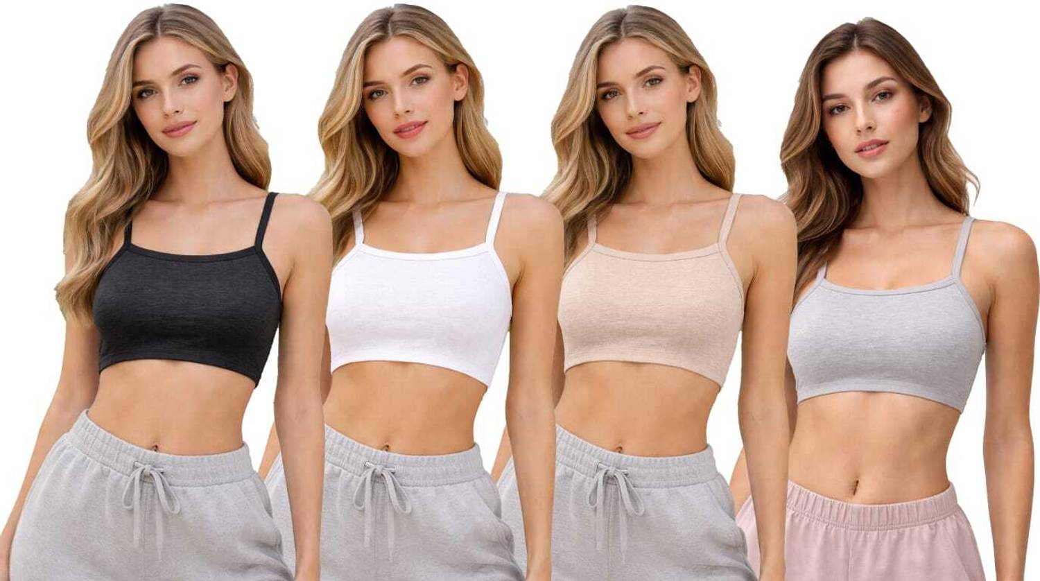 Adgaon b.w.s.grey.p4(free) Women Bralette Non Padded Bra