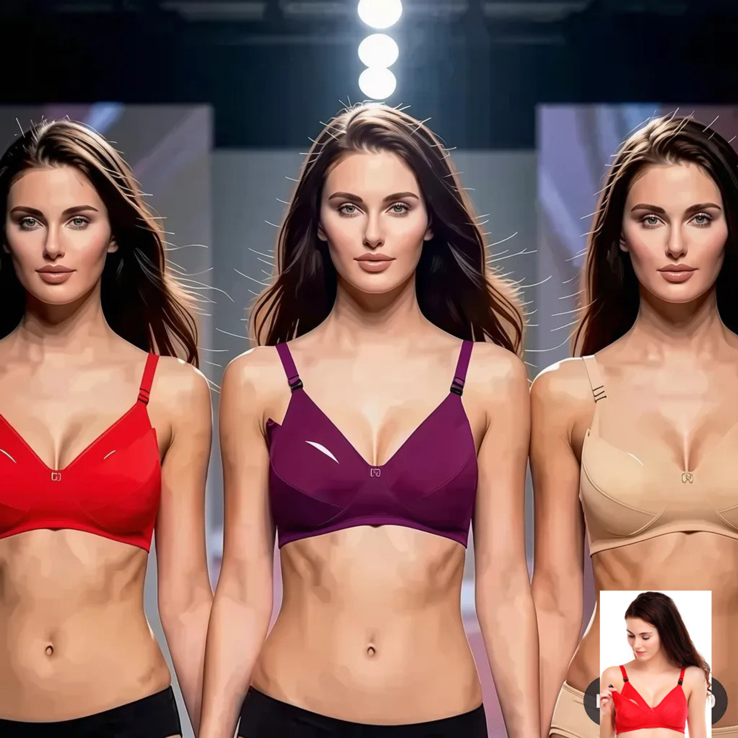 Image of MiYaFi NA Women Maternity /Nursing Non Padded Bra