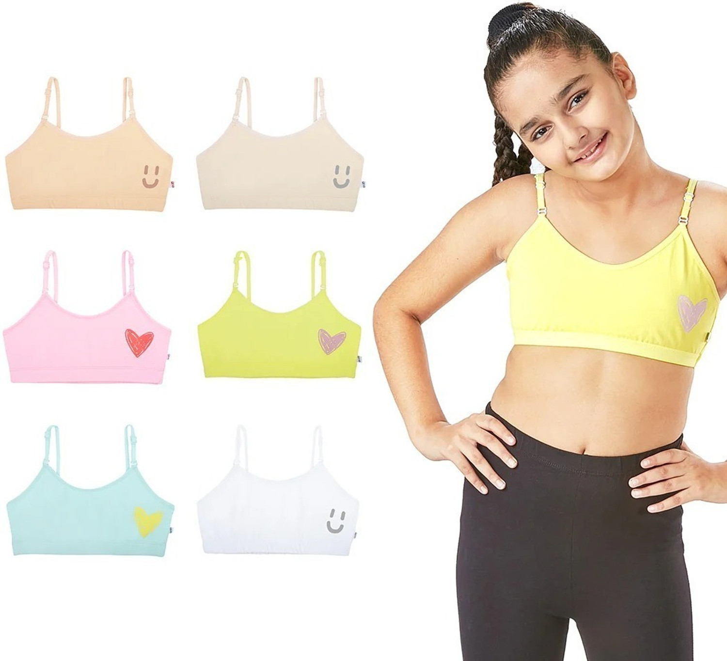 Image of YouGotPlanB TBS-Pastels Girls Training /Beginners Non Padded Bra