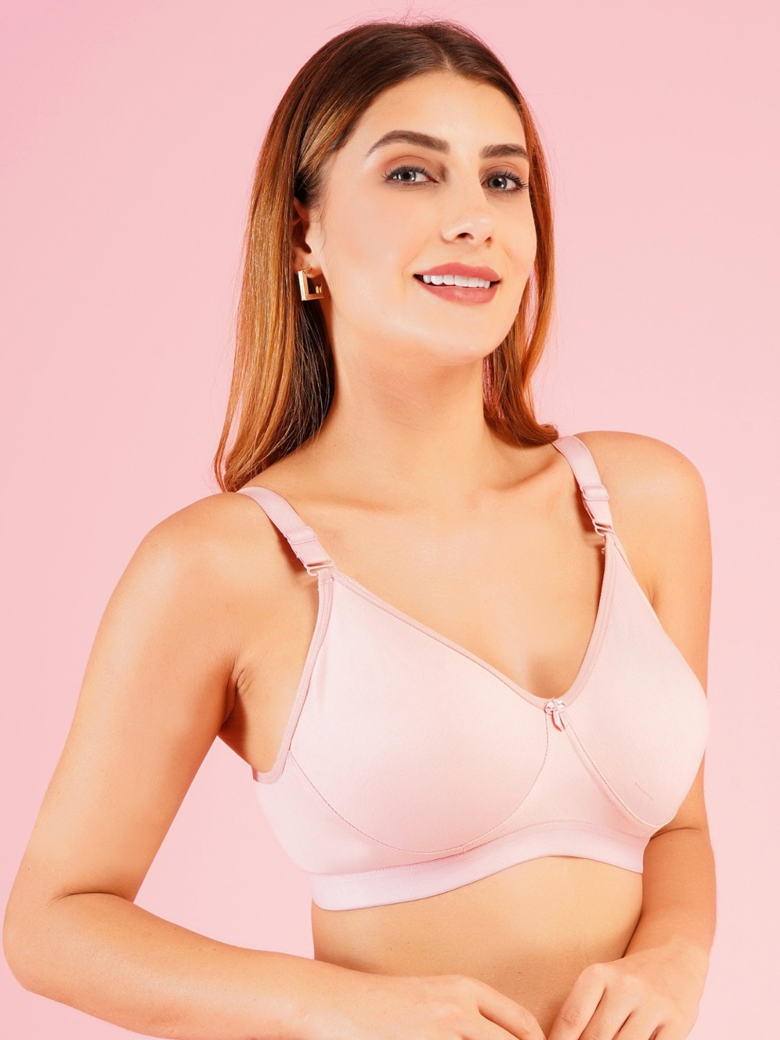 Image of Dressberry Pack of 2 Women Full Coverage Non Padded Bra (Multicolor)