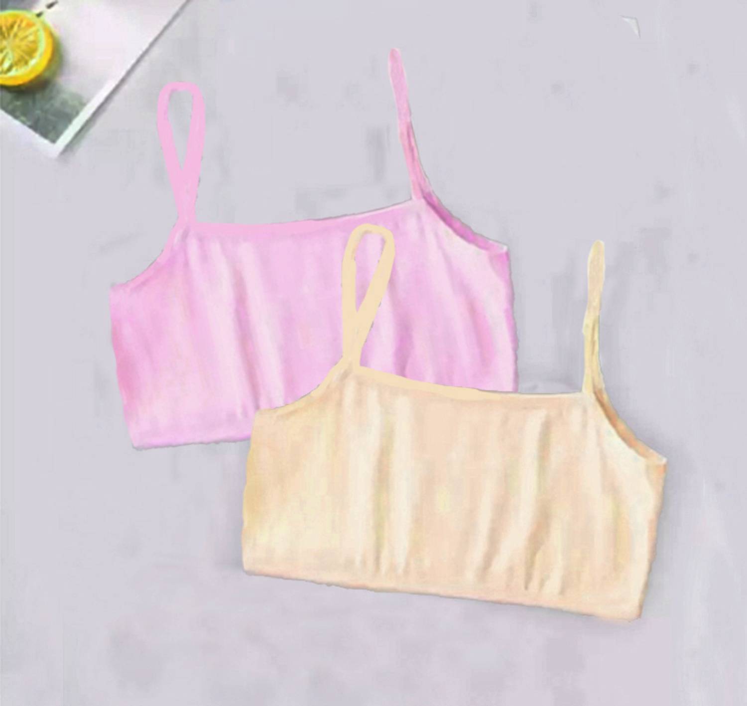 BRAAFEE Girls non padded full coverage cotton beginner sports bra Girls Training/Beginners Non Padded Bra