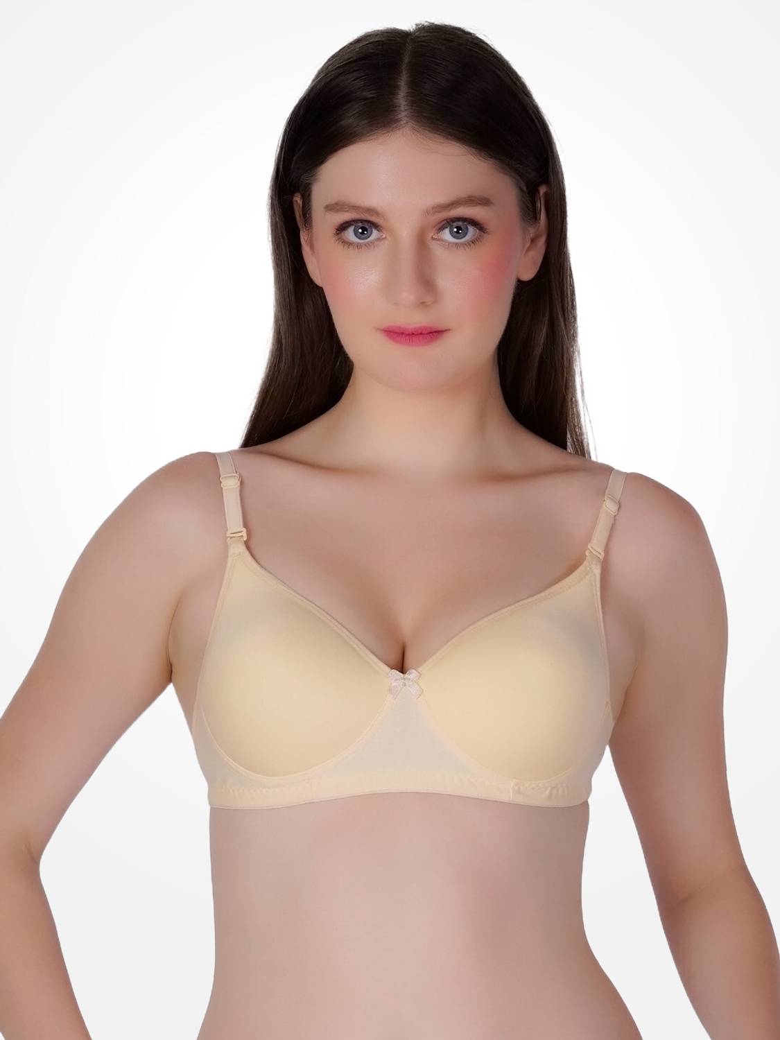 Bewings Backless Padded Bra Women T-Shirt Lightly Padded Bra