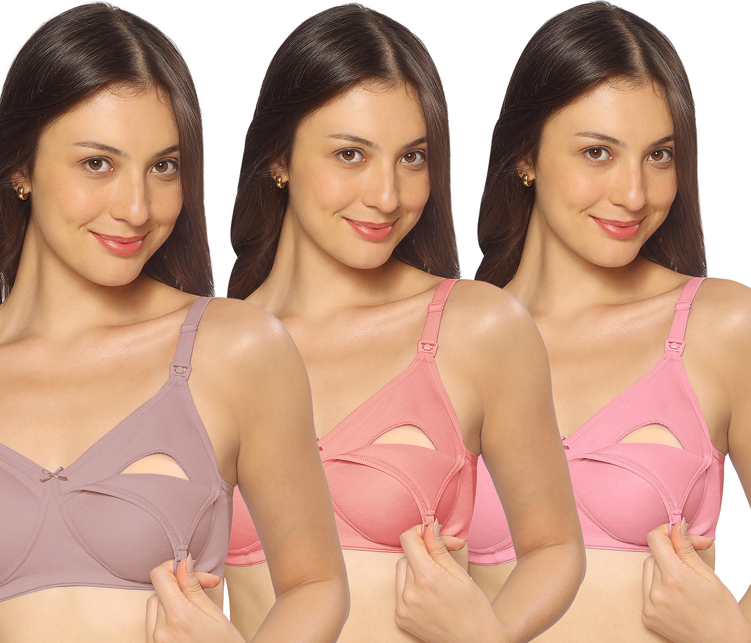MomToBe Nursing/Feeding Bra Women Maternity/Nursing Non Padded Bra