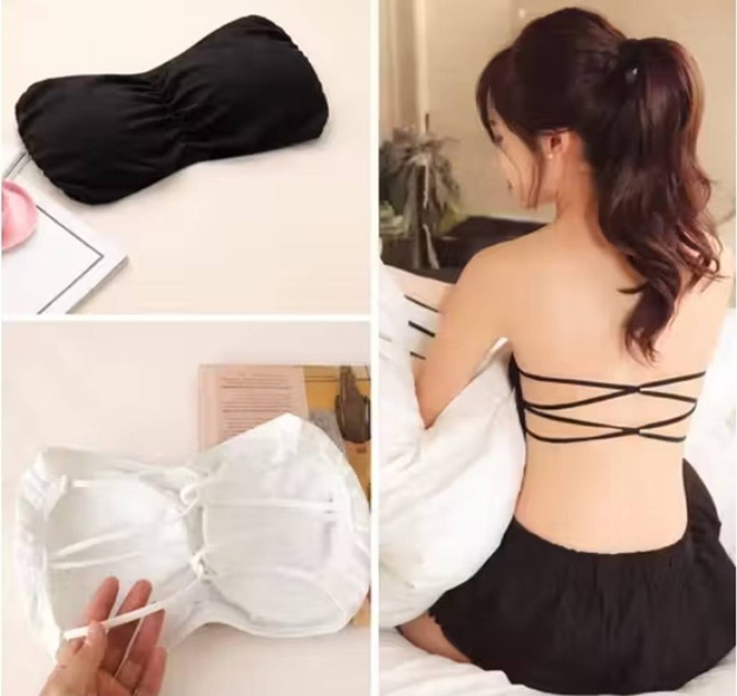 BKSAICOLLECTION tube bra for women and girl pack of -2 pcs Women Bandeau/Tube Lightly Padded Bra