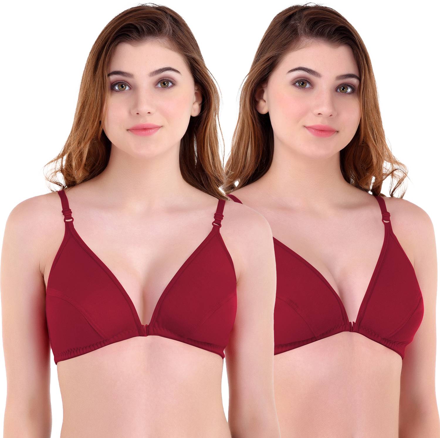 Zatanna Women Front Open Non Padded Cotton Bra Women Everyday Non Padded Bra