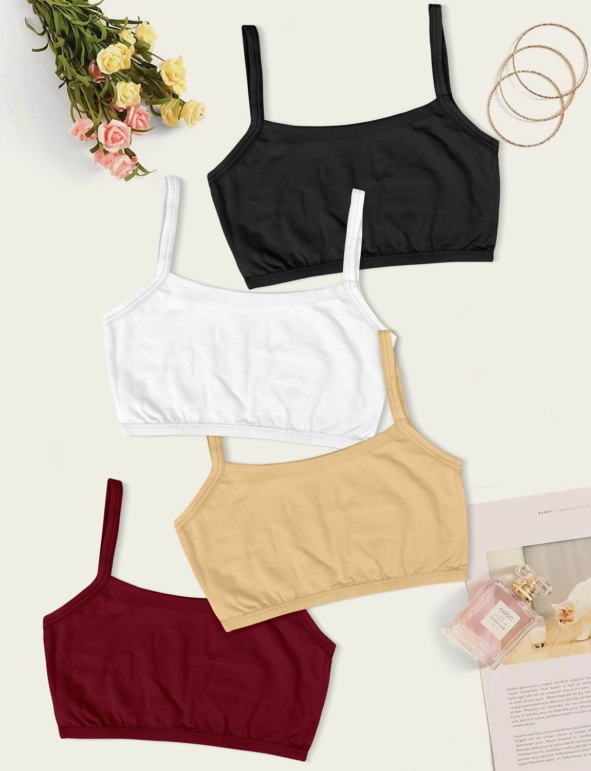 Adgaon style cotton bra non padded full support bra for teenagers bra plus size Girls Bralette Non Padded Bra