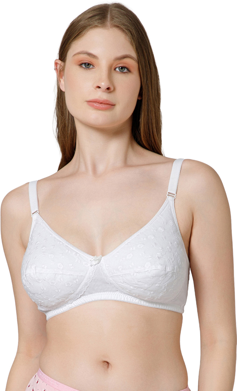 Image of BodyCare Women Full Coverage Lightly Padded Bra (White)