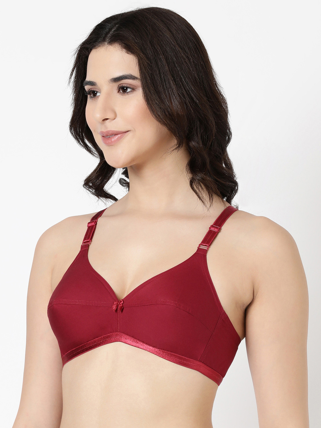 Image of BLOSSOM Women Everyday Non Padded Bra (Maroon)