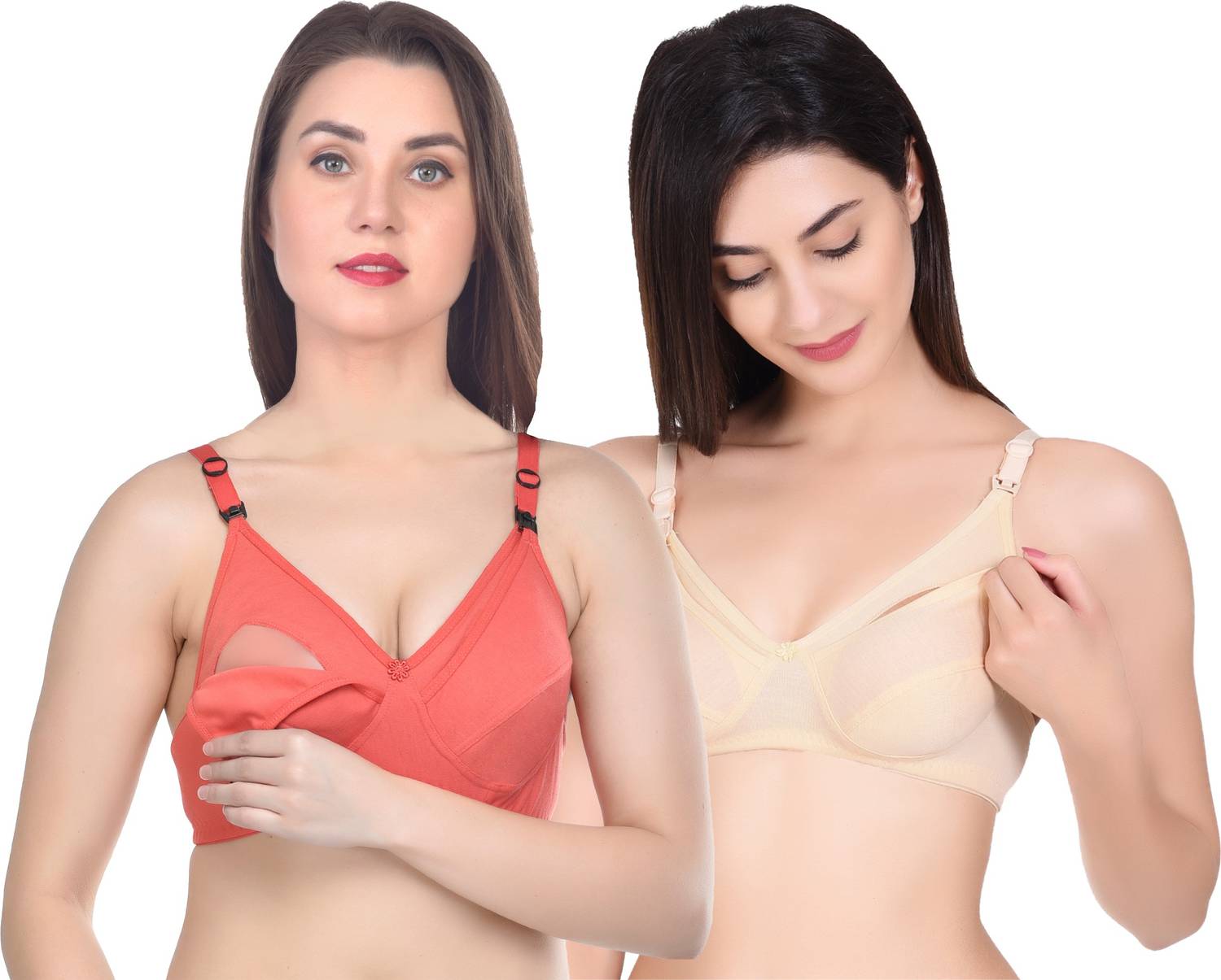 4KAYS all that matters! Women's Cotton Nursing Maternity Breastfeeding Full Coverage Bra Women Maternity/Nursing Non Padded Bra