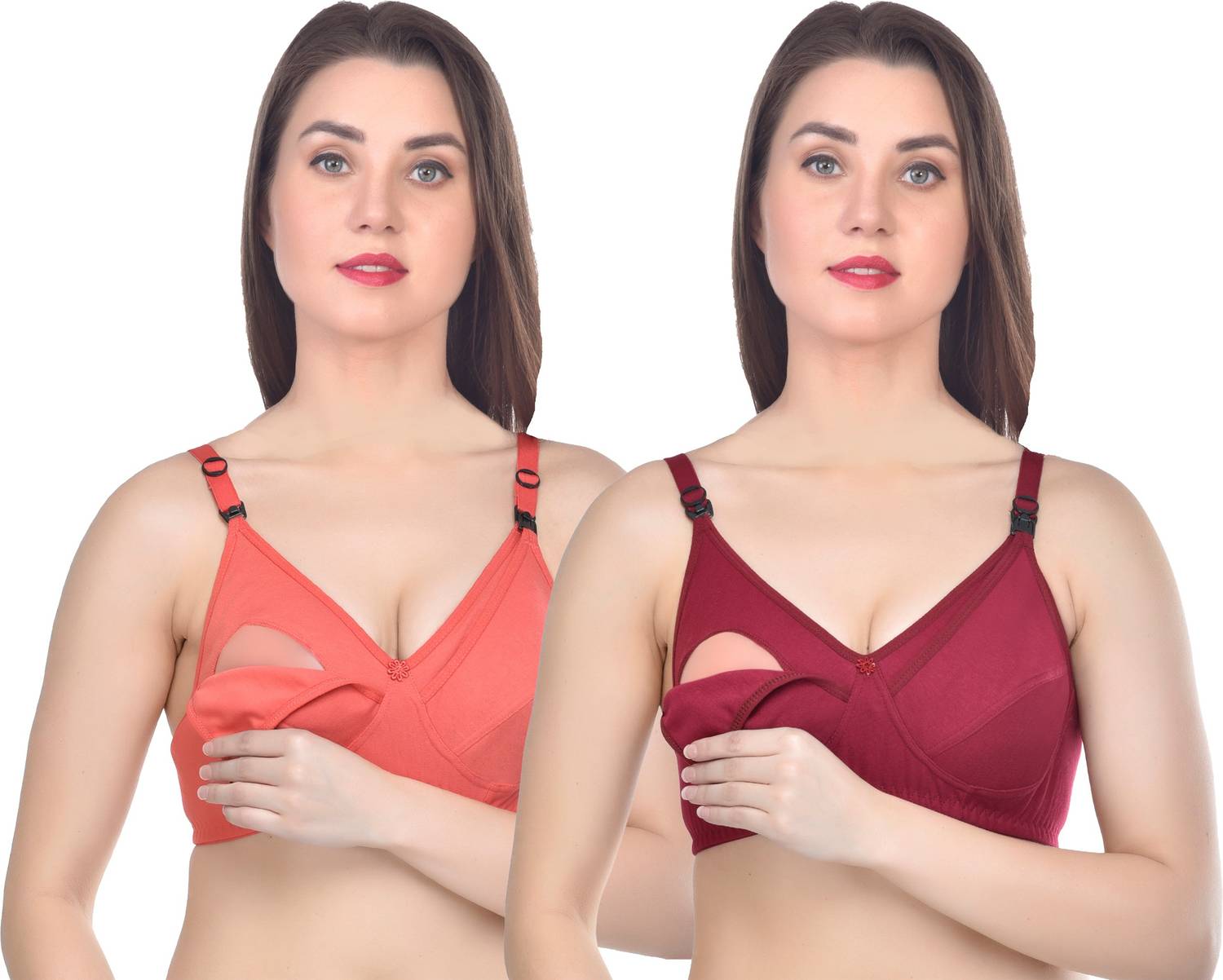 4KAYS all that matters! Women's Cotton Nursing Maternity Breastfeeding Full Coverage Bra Women Maternity/Nursing Non Padded Bra