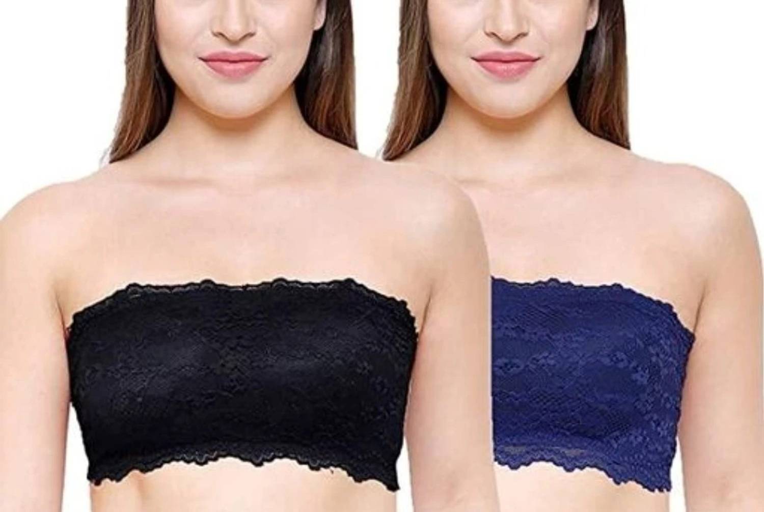 brahub Women Bandeau/Tube Lightly Padded Bra