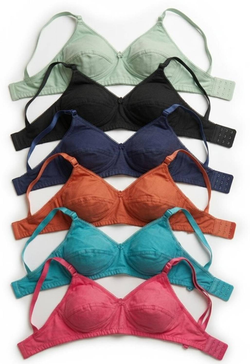 benaifer fashion PALAK_PACK OF 6_XL Women Everyday Non Padded Bra