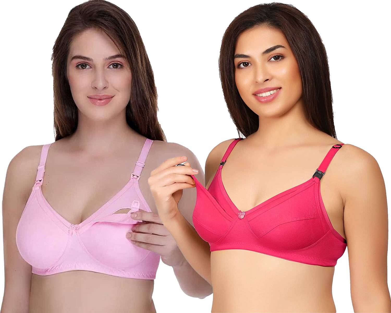 4KAYS all that matters! Women's Cotton Nursing Maternity Breastfeeding Full Coverage Bra Women Maternity/Nursing Non Padded Bra