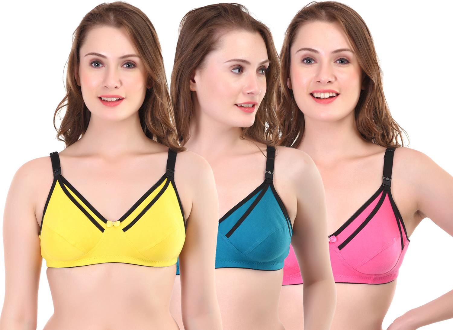 Bilqis Full Coverage Maternity/Nursing T-Shirt Type Bra Women Maternity/Nursing Non Padded Bra